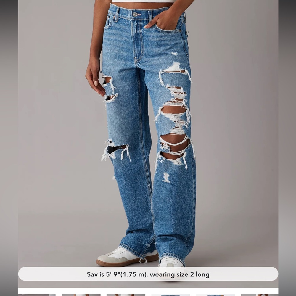 NWT AE Ex-boyfriend jeans
4 (27W Long)
